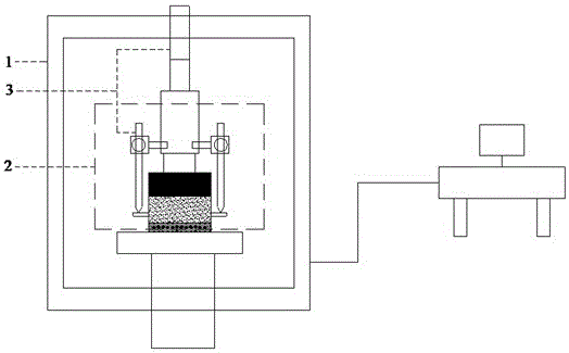 Testing device of rigid and flexible composite test piece asphalt layer rebound modulus and method thereof