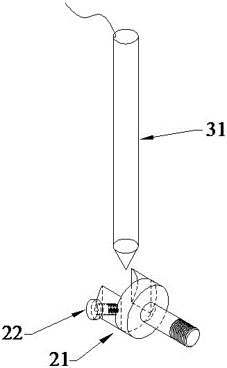 Testing device of rigid and flexible composite test piece asphalt layer rebound modulus and method thereof