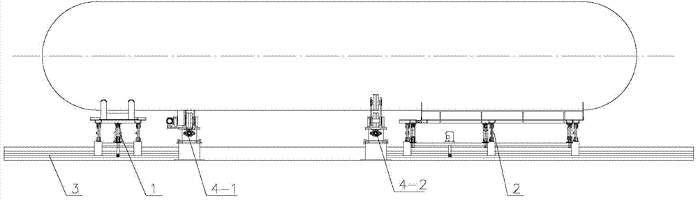 Assembly tool for accurately locating large-size storage tank