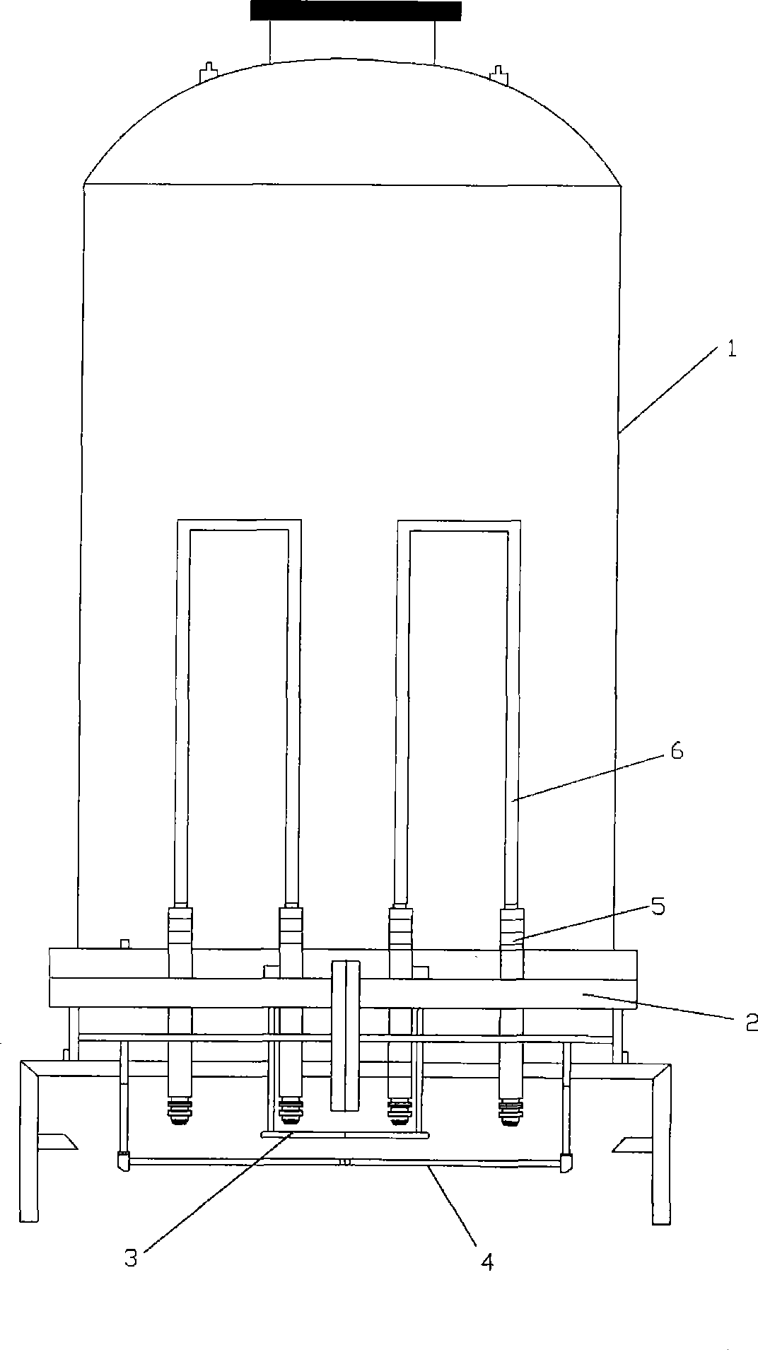 Reduction reaction furnace for polysilicon