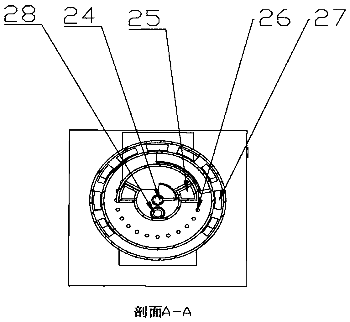 A kind of burner type casing movable grate biomass burner