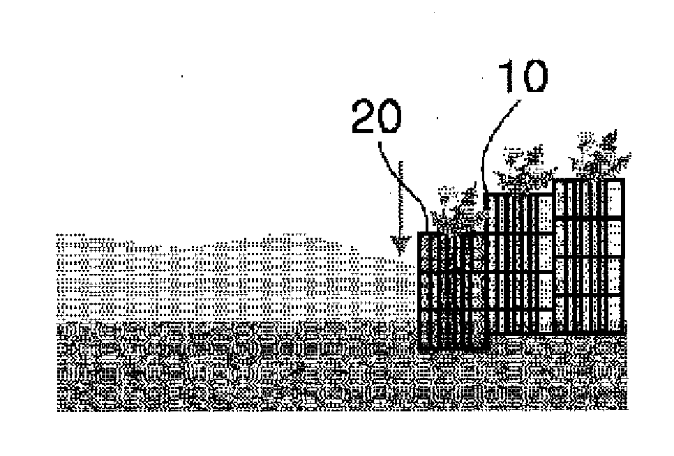 Retaining wall construction system for preventing tsunamis and flood damages and construction method thereof