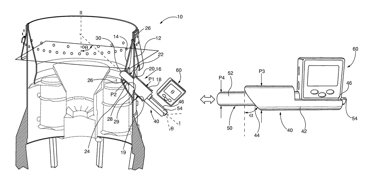 Combustion turbine engine combustor basket igniter port alignment verification tool and method for validating igniter alignment