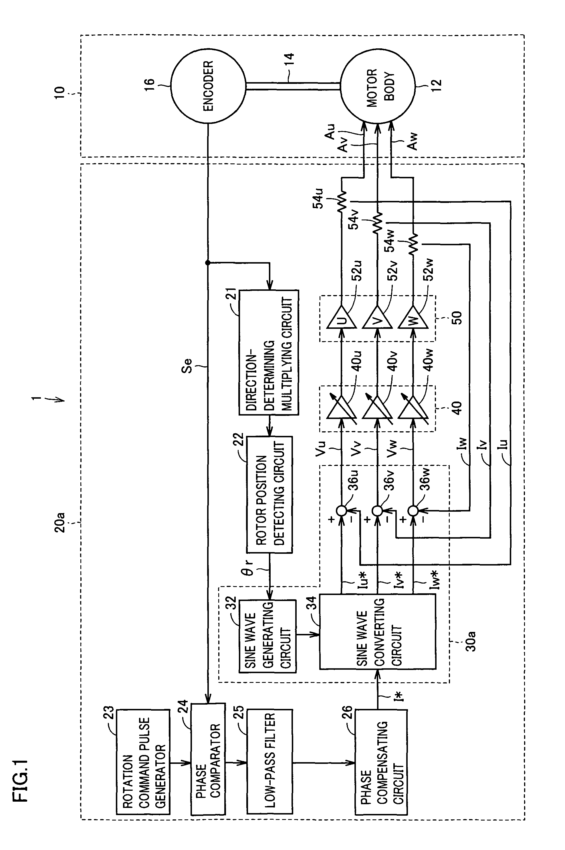 Drive control circuit for polyphase motor capable of reducing variation among armature currents of respective phases, and spindle apparatus using the same