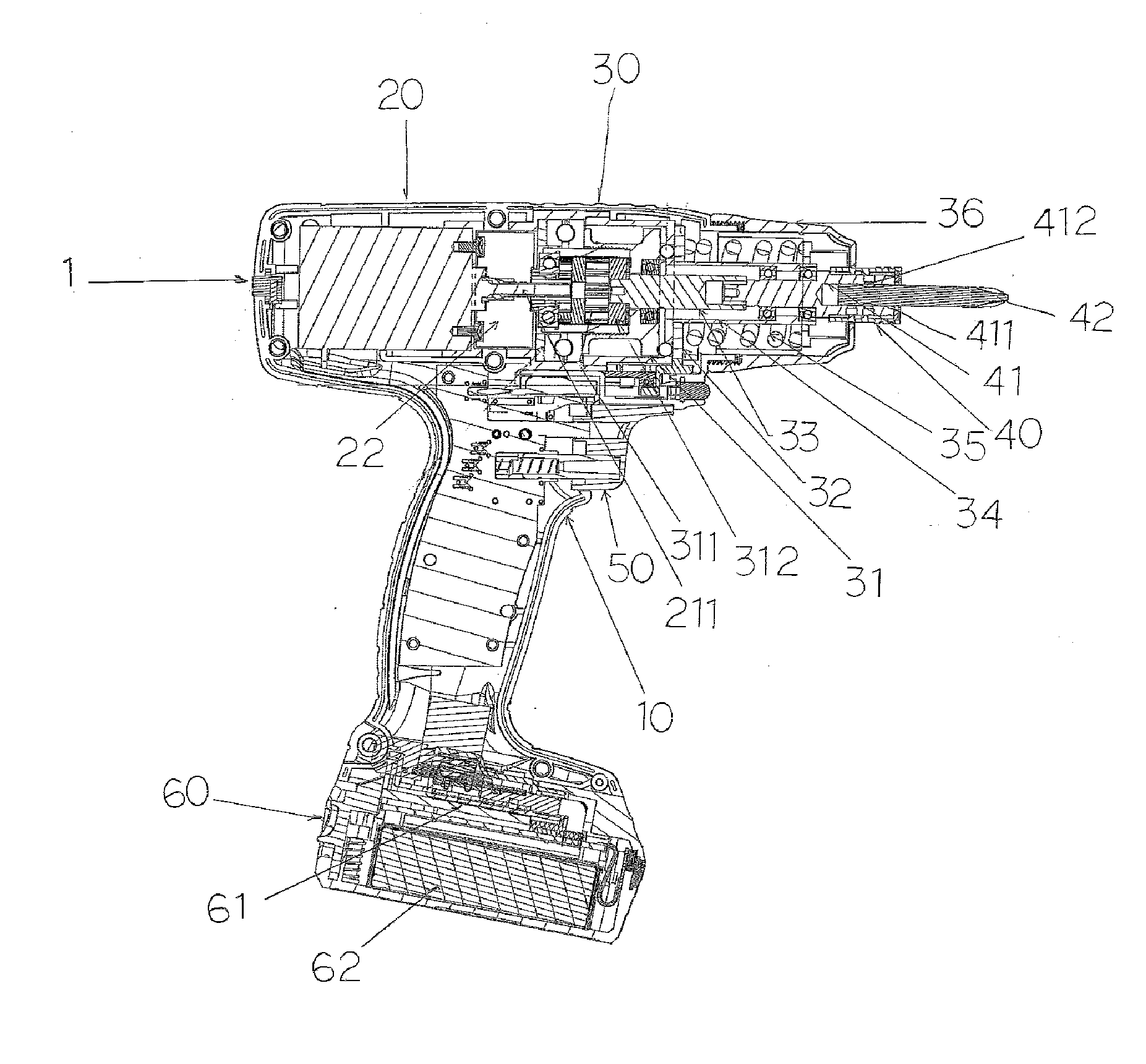 Two-stage locking electric screwdriver