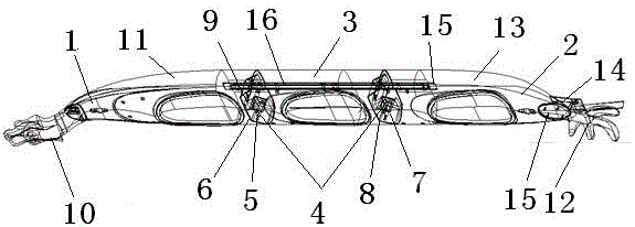 Entertaining dragon boat adopting combined structure and manufacturing method of entertaining dragon boat