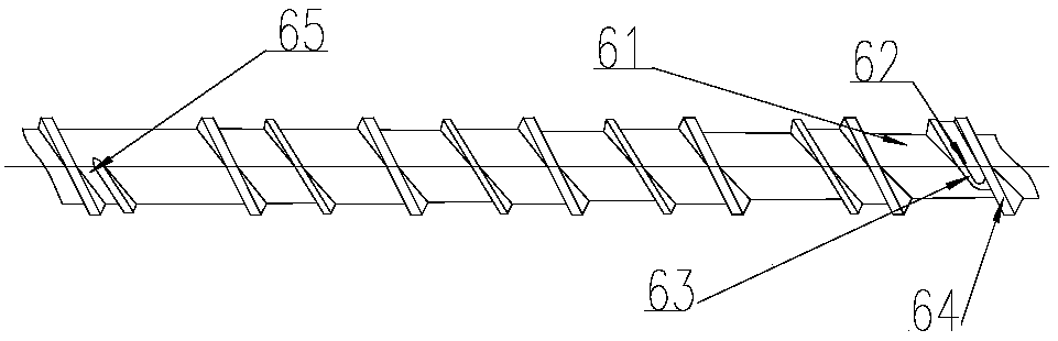 Two-stage seven-section high-rotating-speed high-yield PP extrusion screw rod