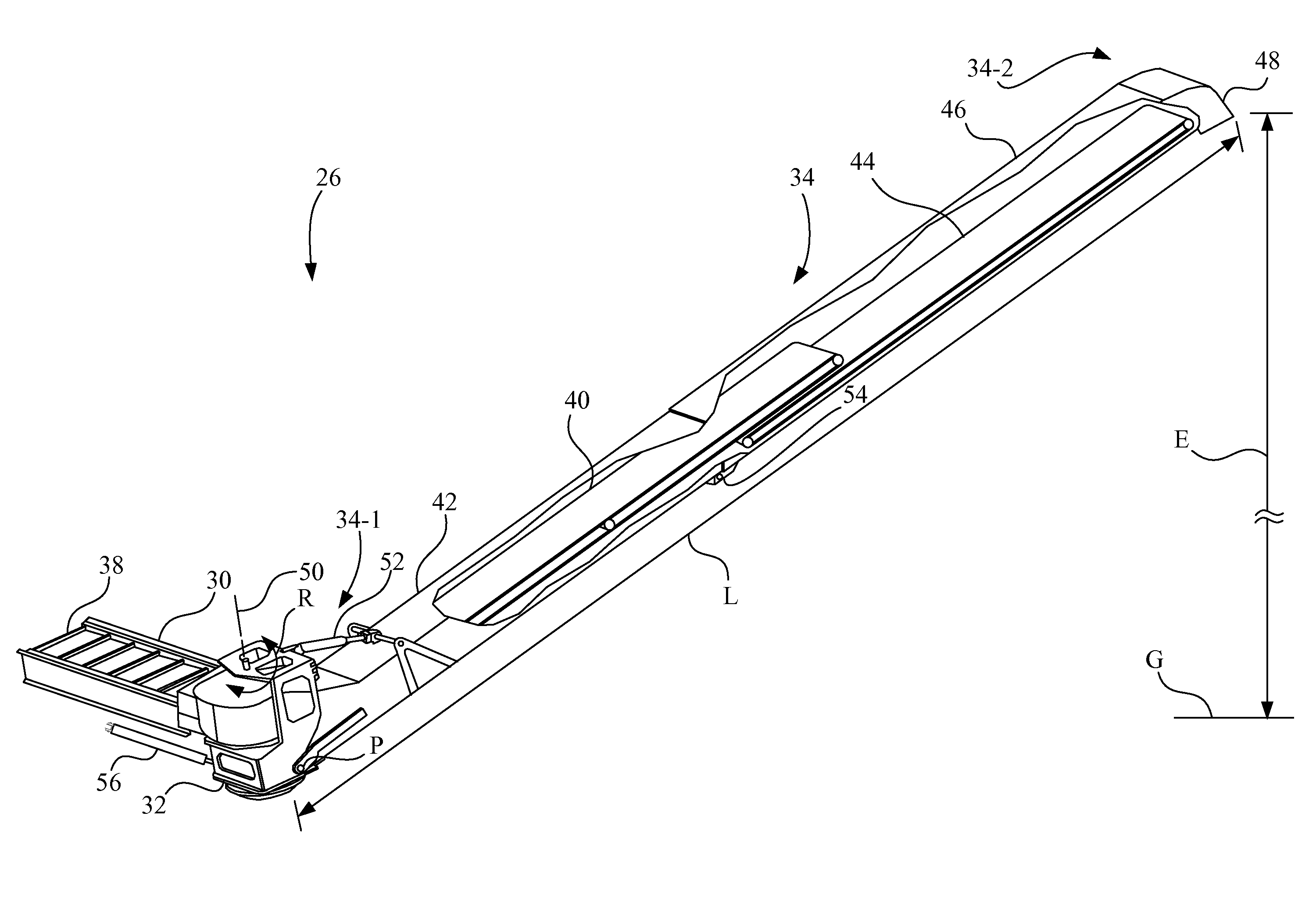 Agricultural work machine having an unloading system for unloading an agricultural product