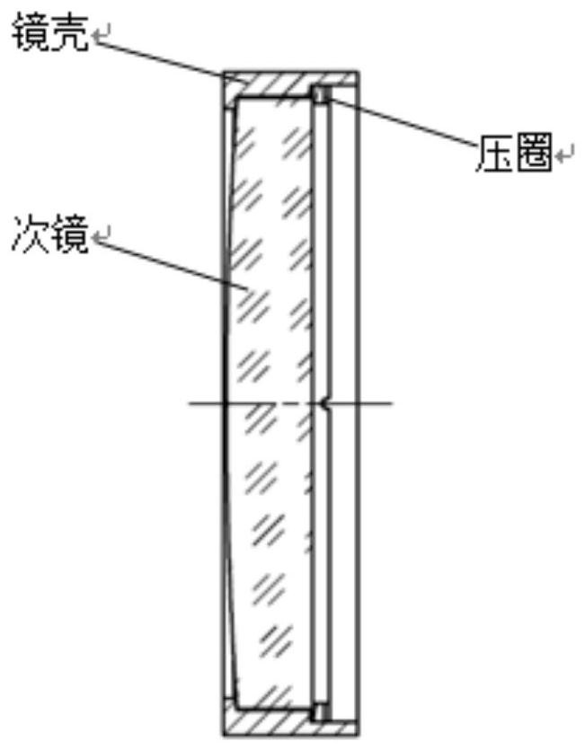 A secondary mirror assembly that reduces the blocking ratio