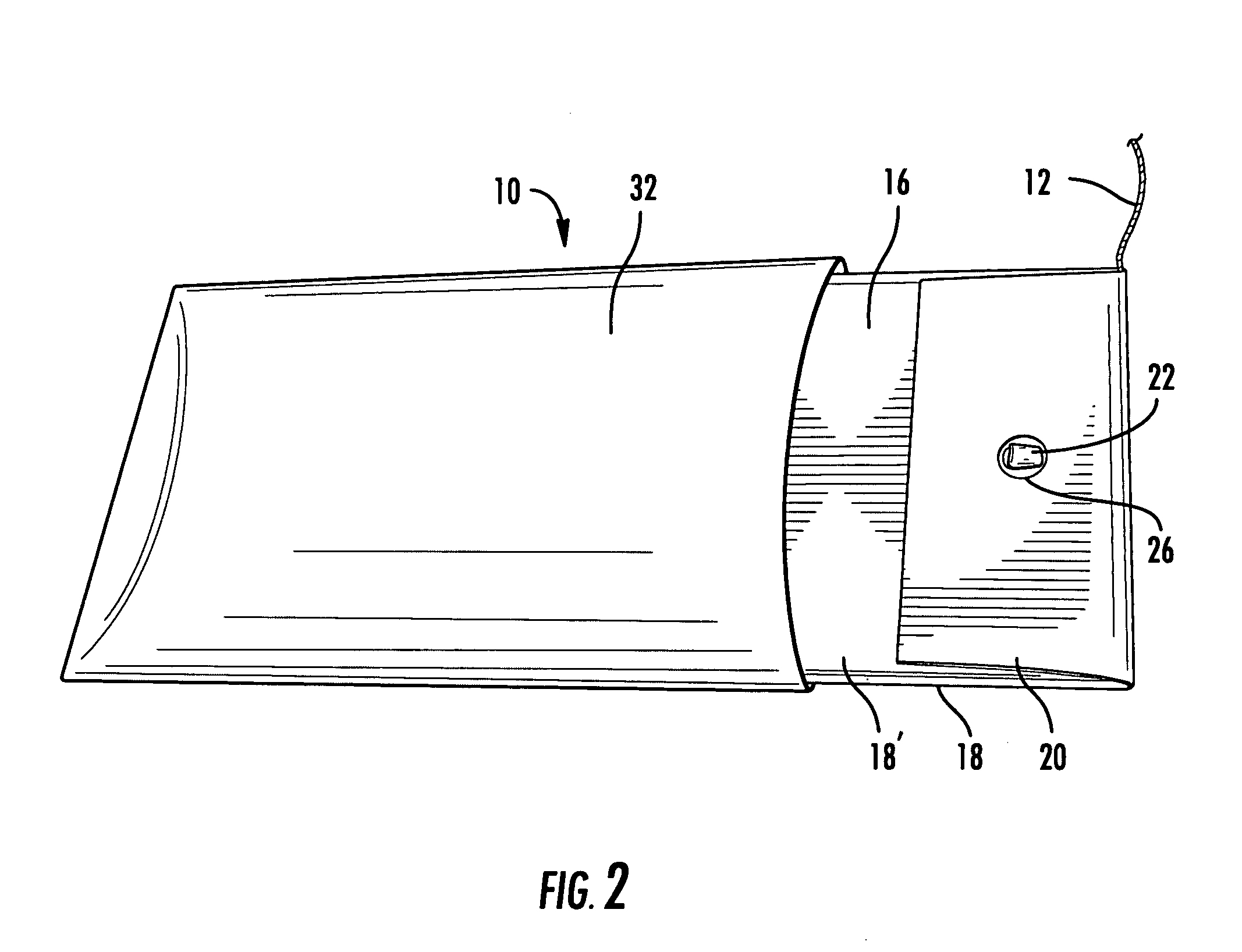 Dental floss envelope package with cutter element