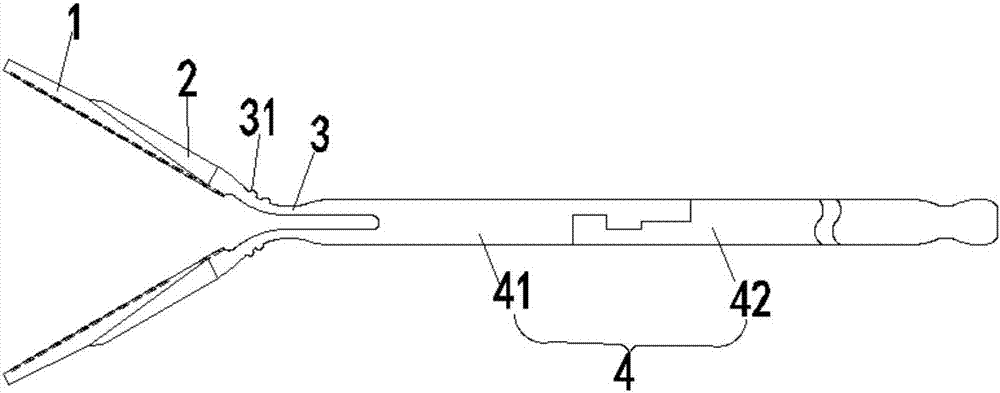 Medical surgery elastic separating plier