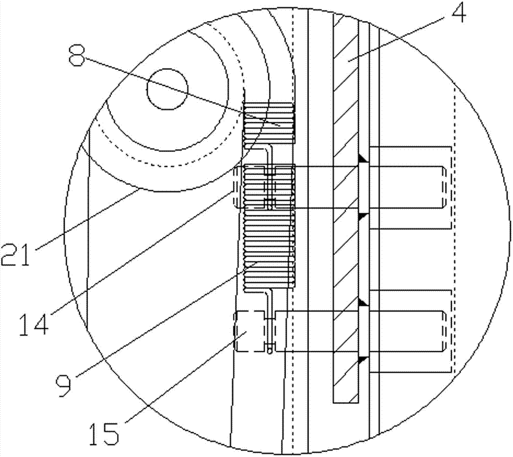 Cash box with spring balance mechanism