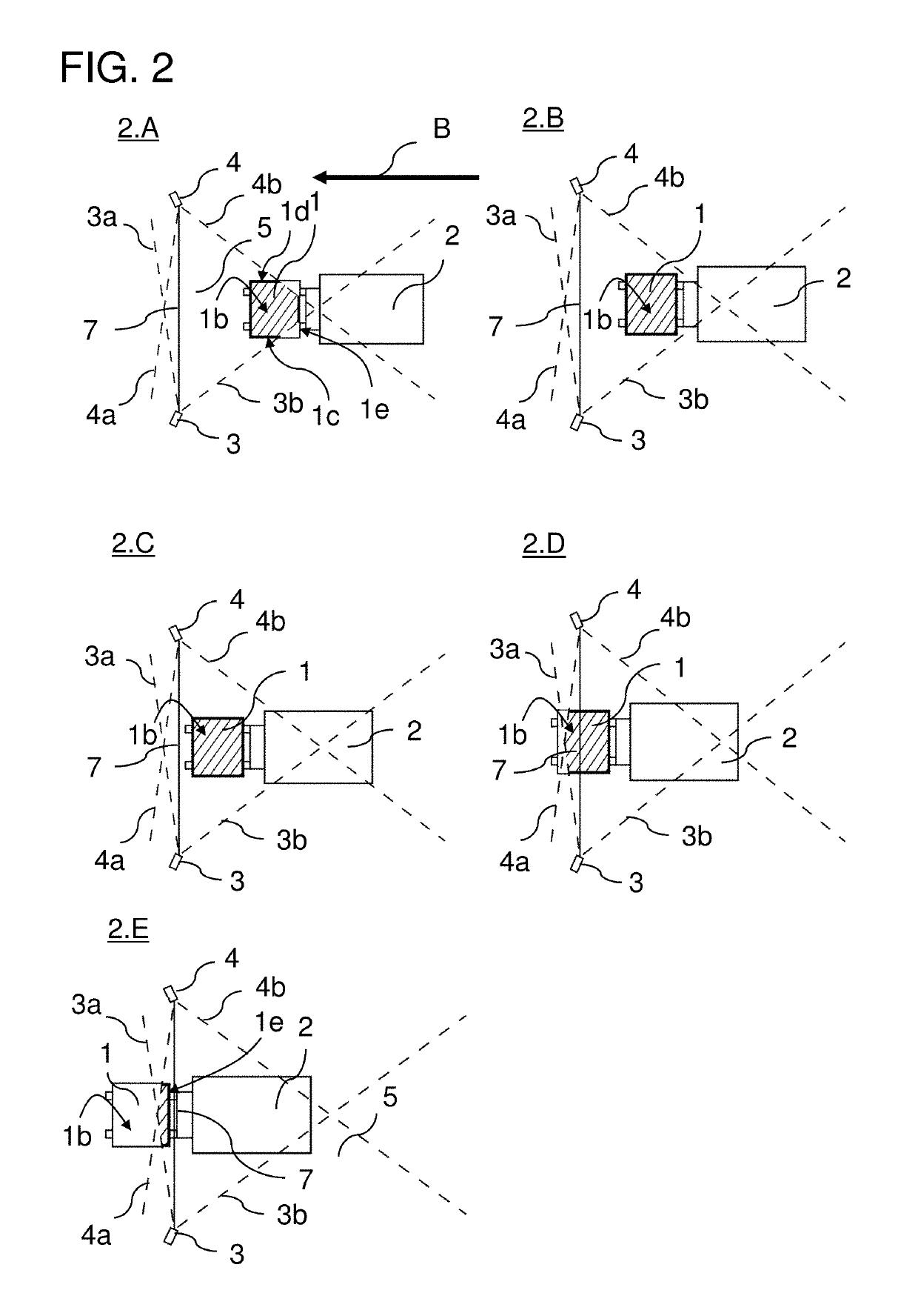 Device and method for determining the volume of an object moved by an industrial truck