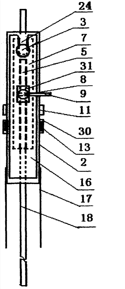 High-rise fire self-escape device