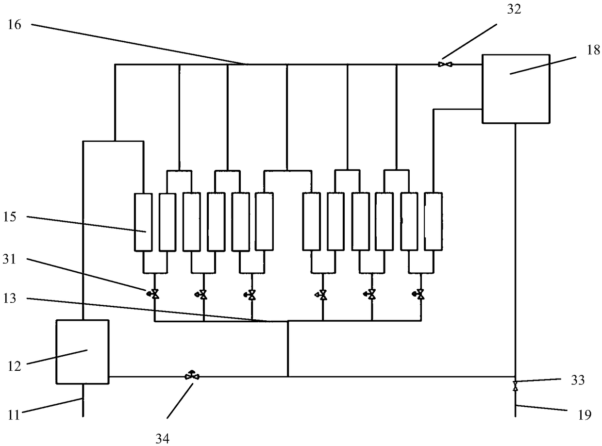 Column type molten salt heat absorber device and starting method thereof