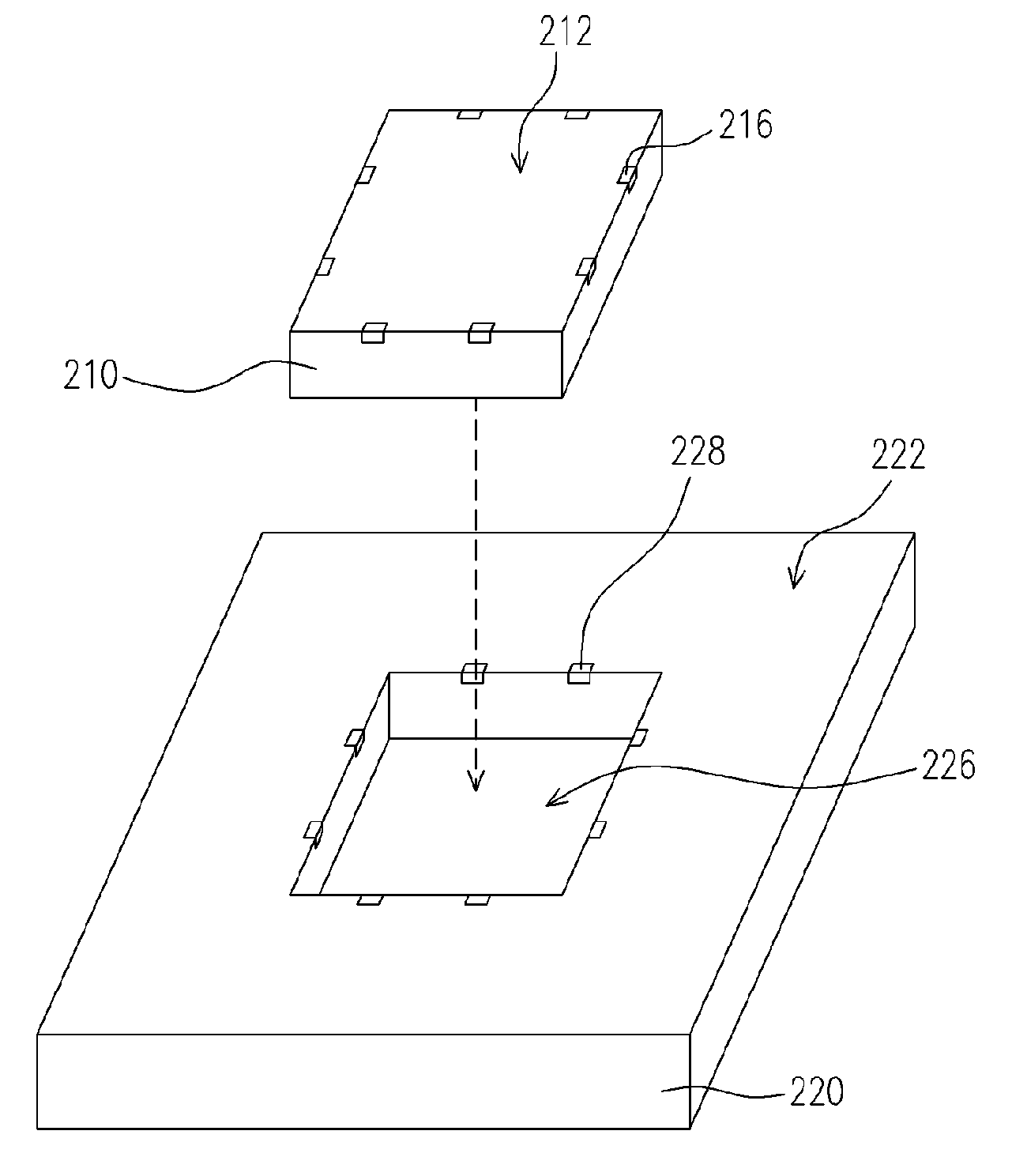 Bridge connection type of chip package and fabricating method thereof