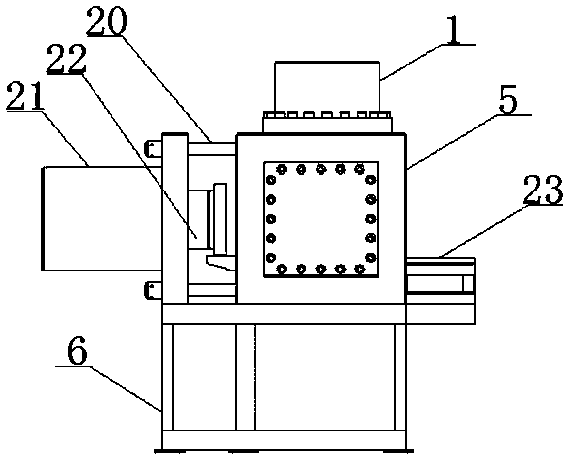 Seal integrity device of cement sheath under true triaxial