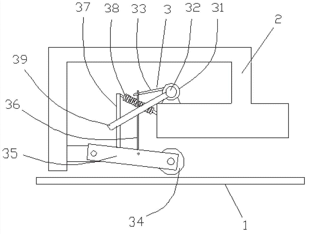 Pressing device for wood chip automatic cutting machine