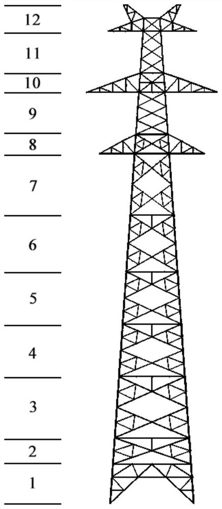 Method and system for evaluating safety of power transmission tower under downburst and storage medium