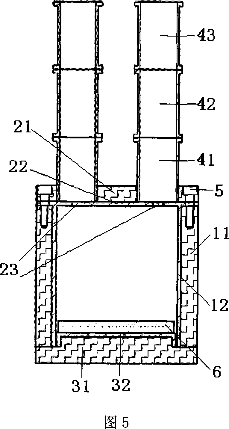 Low consumption dielectric material high temperature complex dielectric constant test device and method