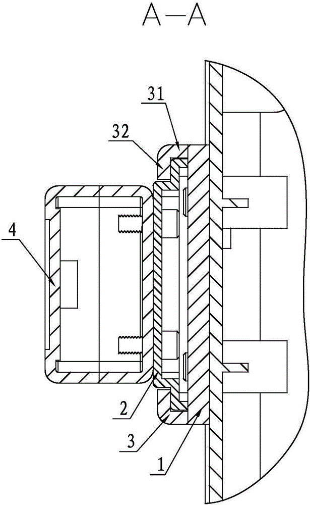 Fixation structure for power socket of medical trolley