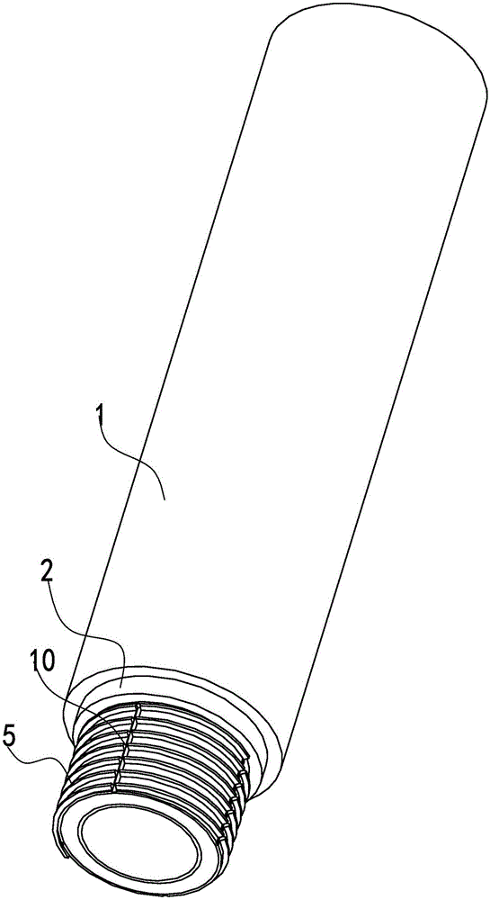 Compound glass steel tube easy to insert and connect