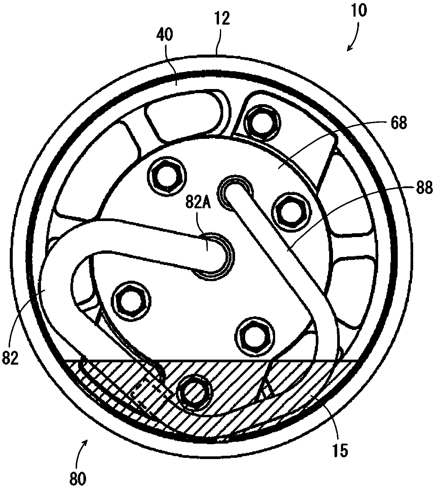 Horizontally mounted compressor