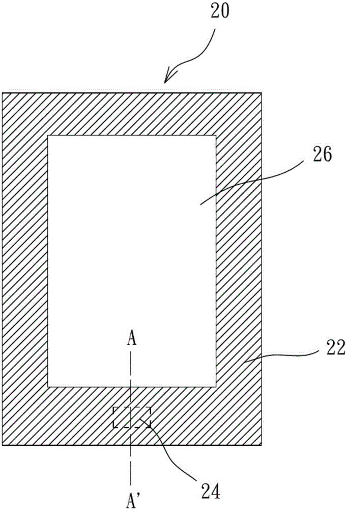 Display panel structure provided with hidden blind hole and manufacturing method thereof