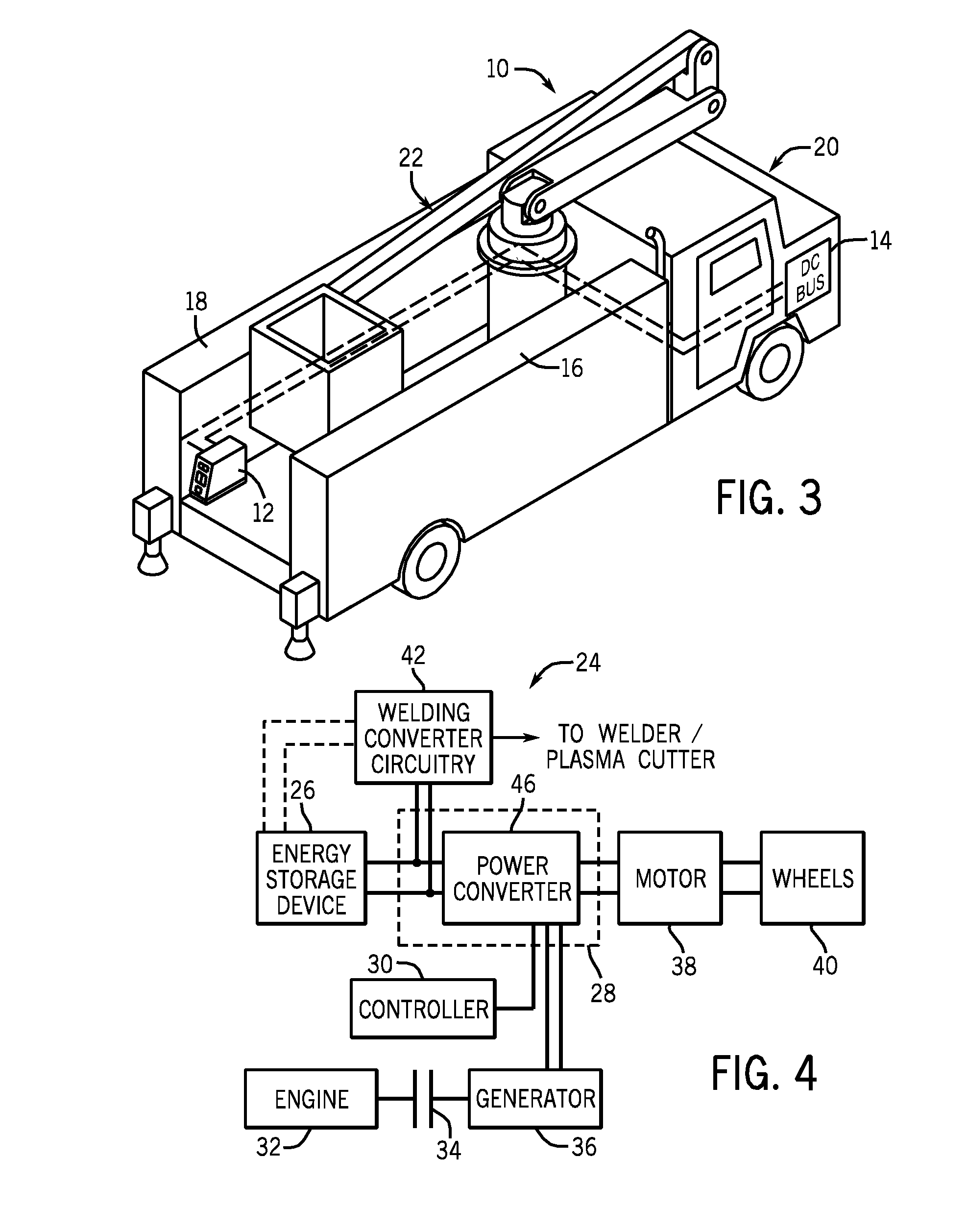 Welding systems powered by hybrid vehicles