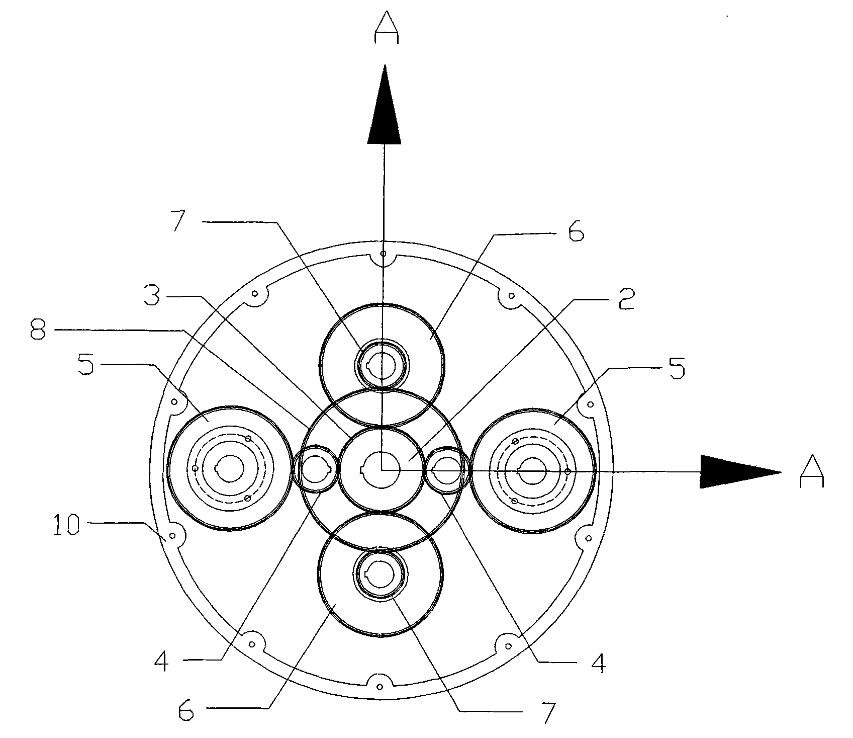 Four-head planet dual-operation grinding machine