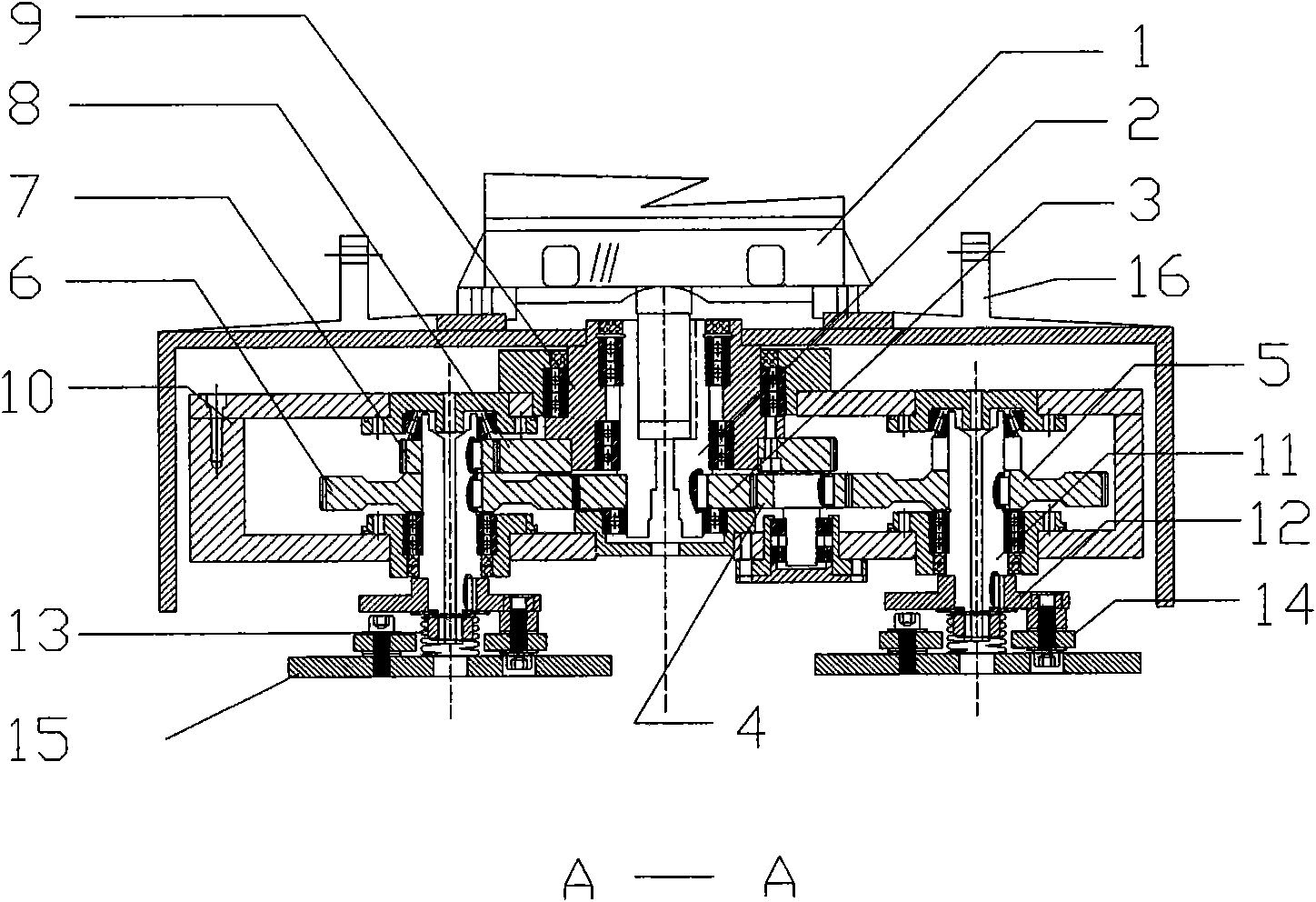 Four-head planet dual-operation grinding machine
