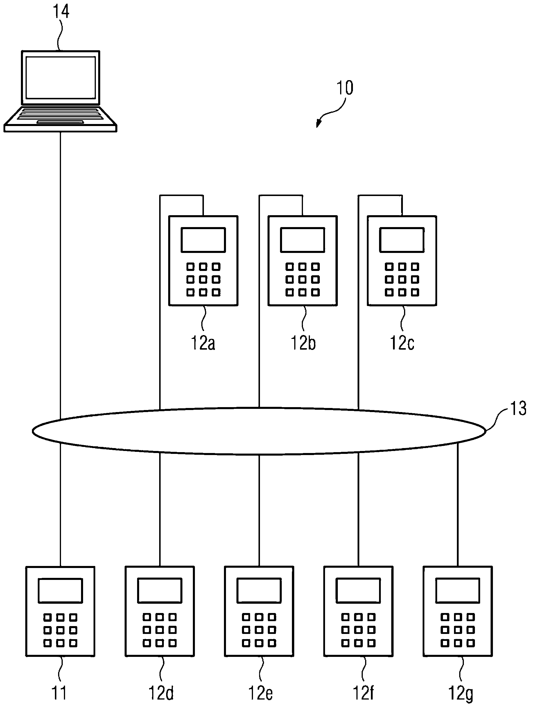 Configuration of the communication links of field devices in a power automation installation