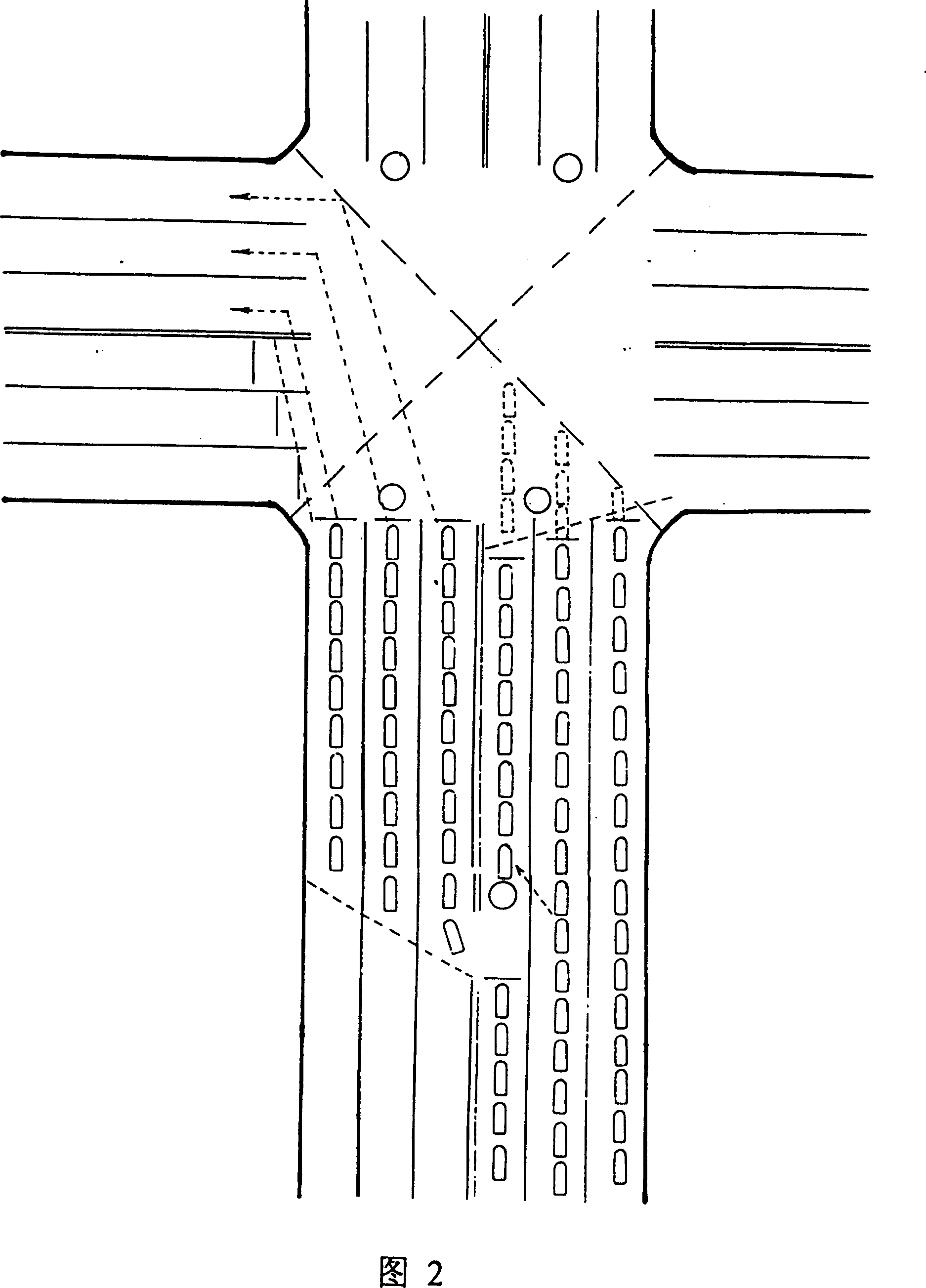 Apparatus for changing traffic administration pattern at present crossroads and its using method