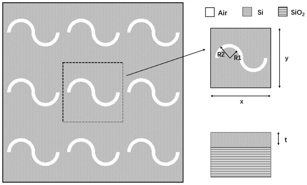 High-Q-value metasurface refractive index sensor based on connection of double semicircular ring holes