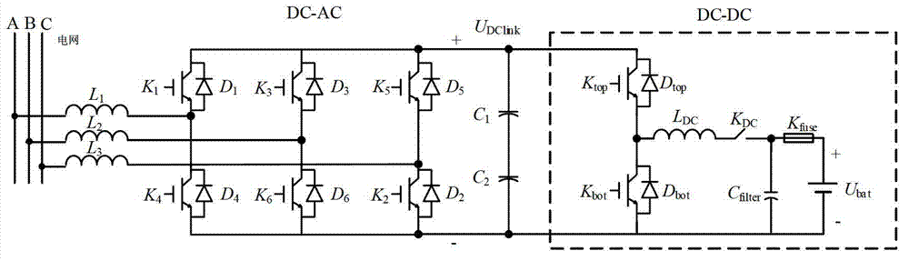 Rapid short-circuit protection system for direct current bus of energy storage converter