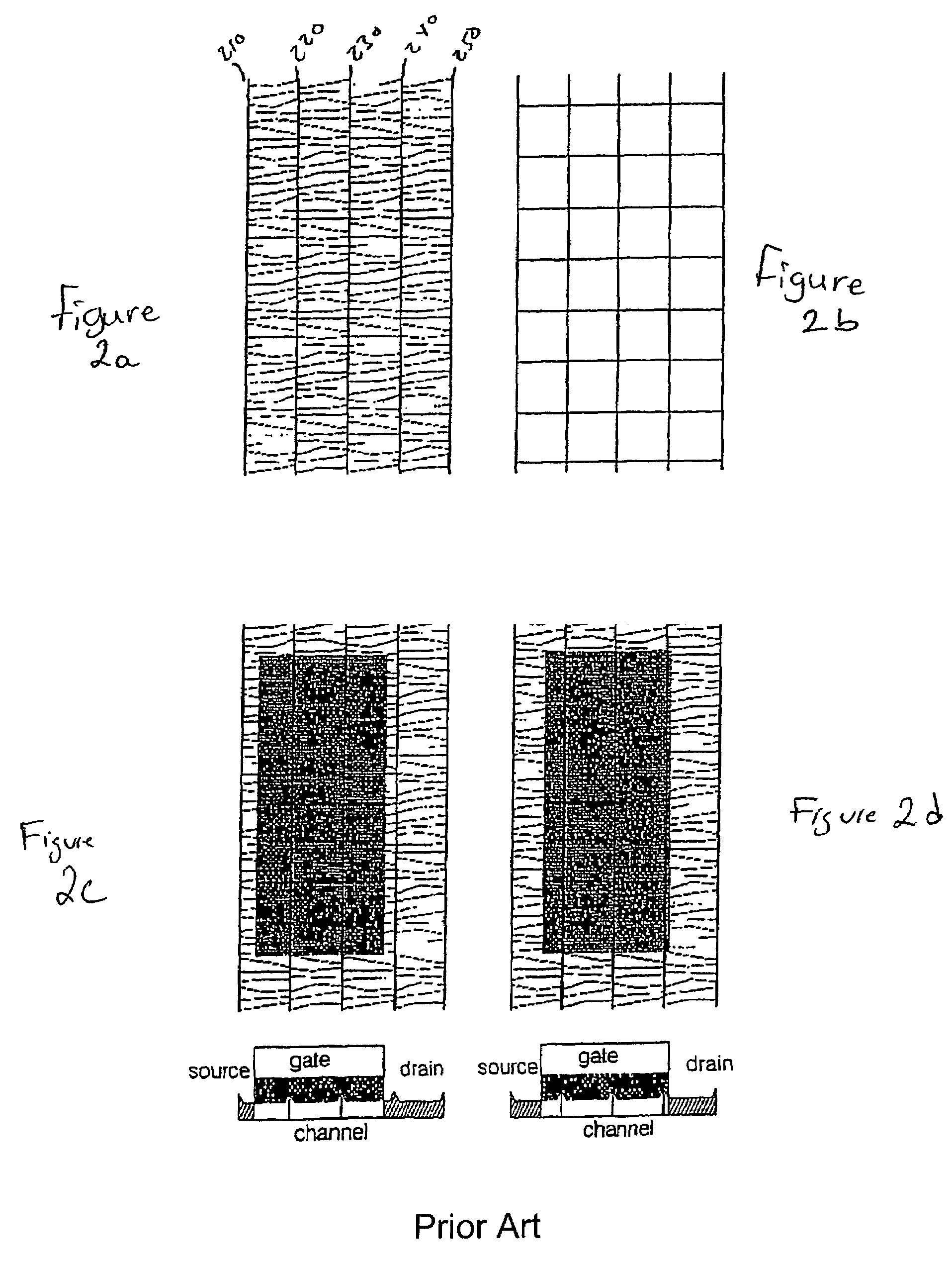 Polycrystalline TFT uniformity through microstructure mis-alignment