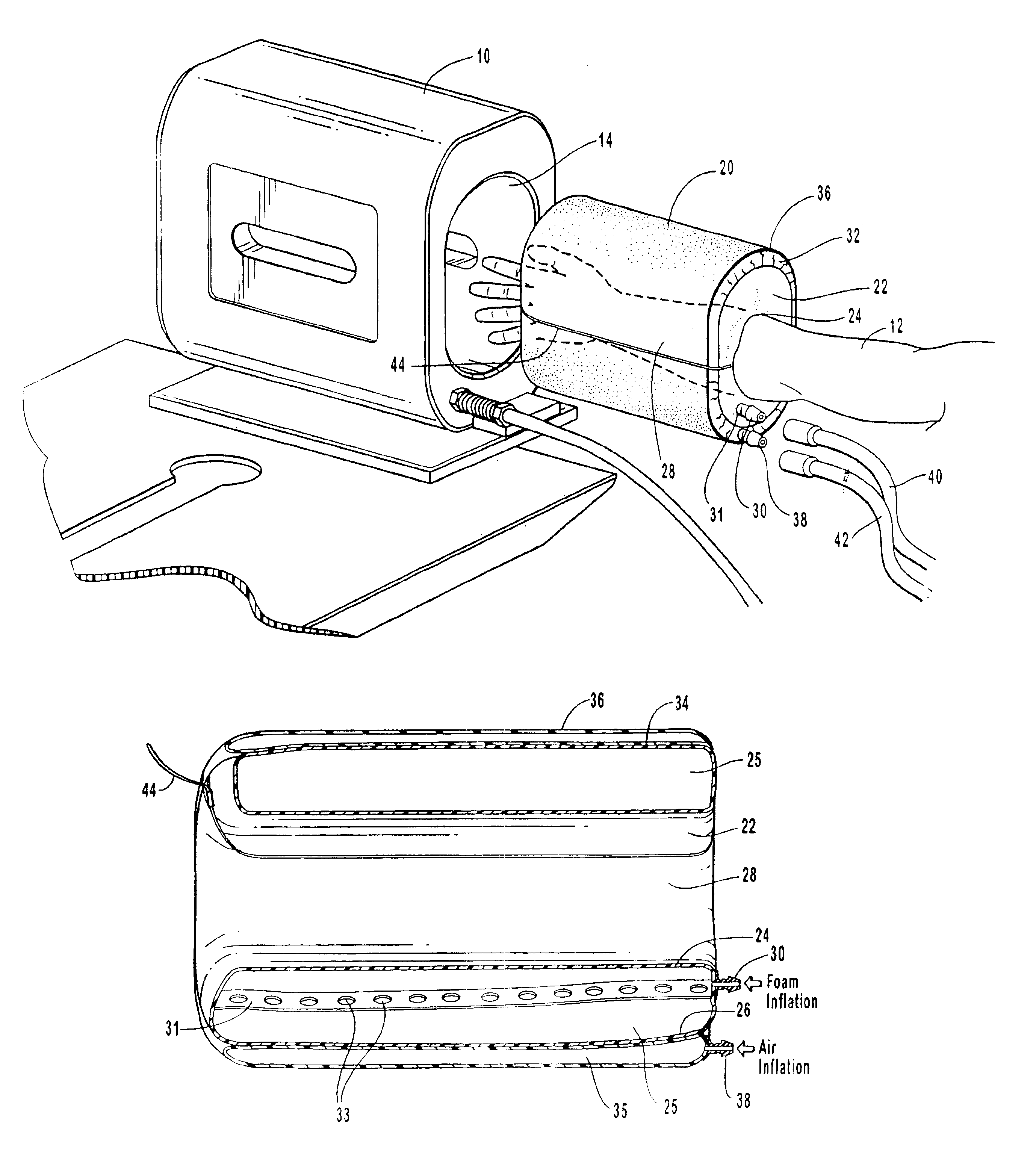 Restraining apparatus and method for use in imaging procedures