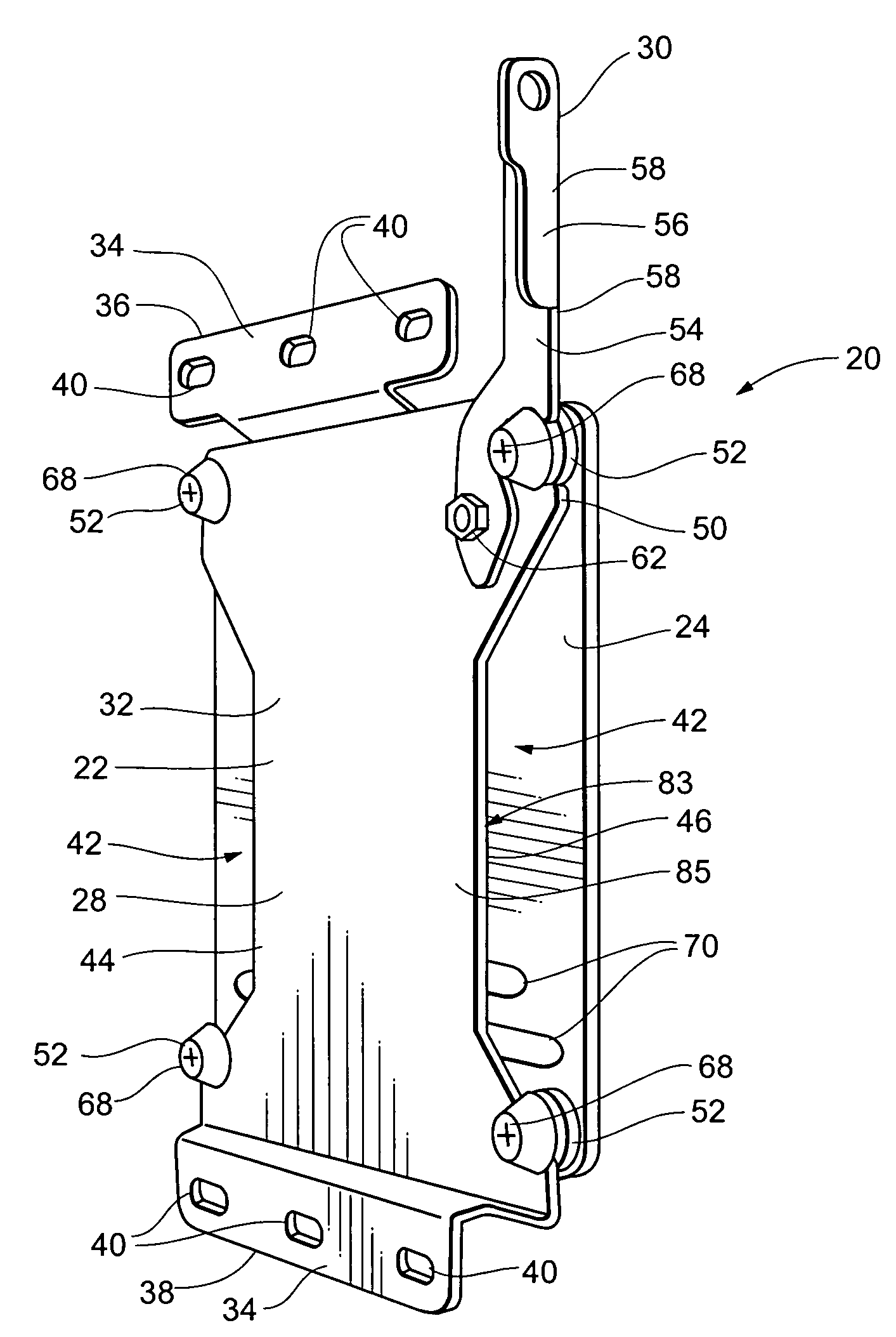 Display mounting device