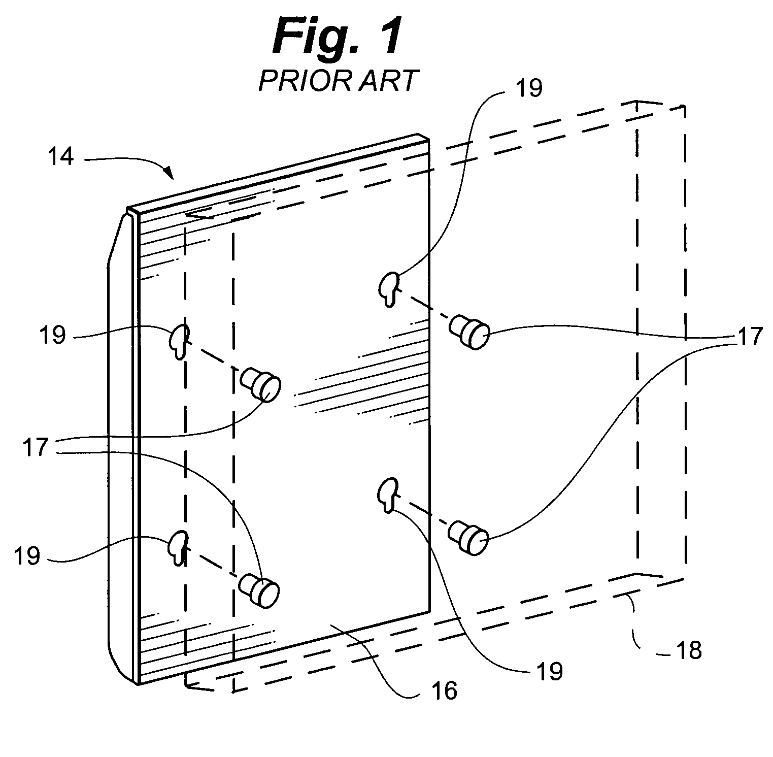 Display mounting device