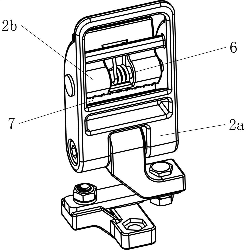 Adjustable tension detection module and detection device comprising same