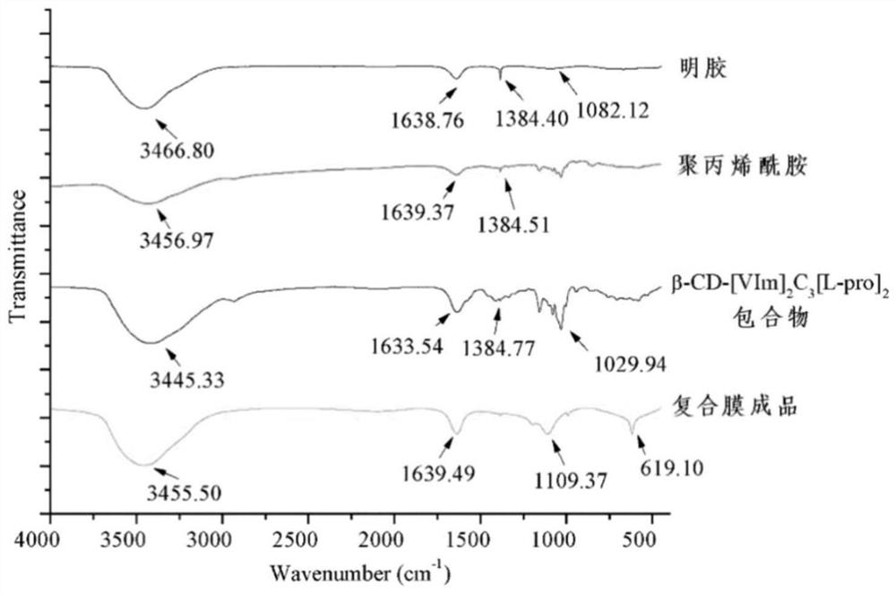 A kind of functional ionic liquid-gelatin composite film and preparation method thereof
