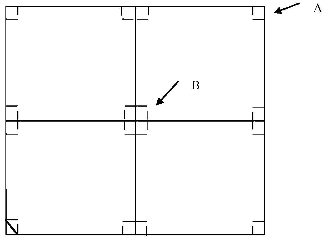 A peripheral exposure method in the manufacture of liquid crystal display panels