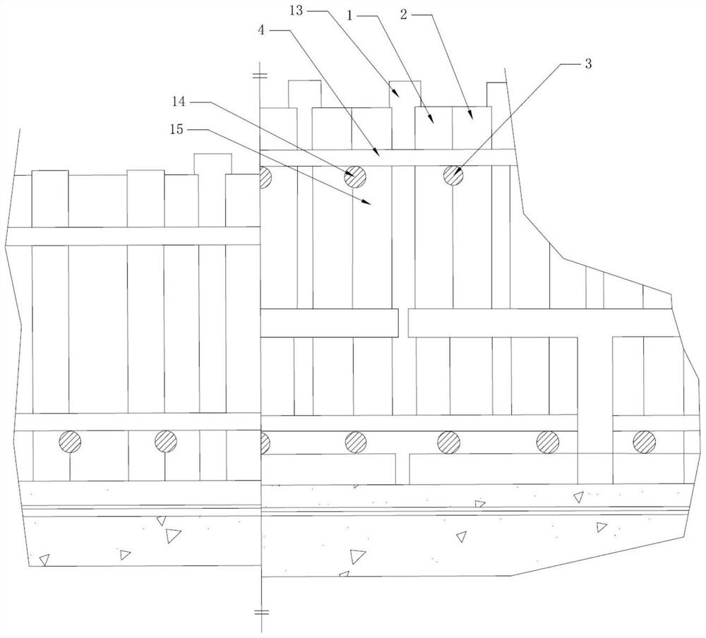 A method for constructing vertical construction joints of post-pouring belt