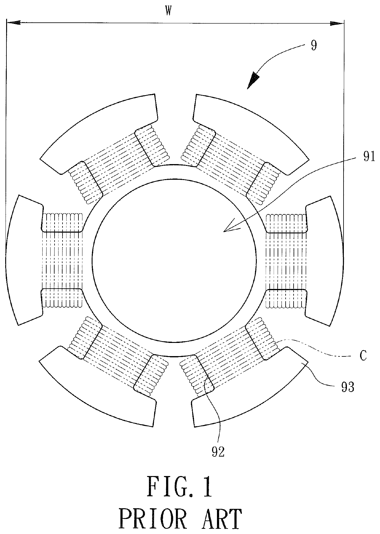 Silicon steel plate of the outer-rotor motor