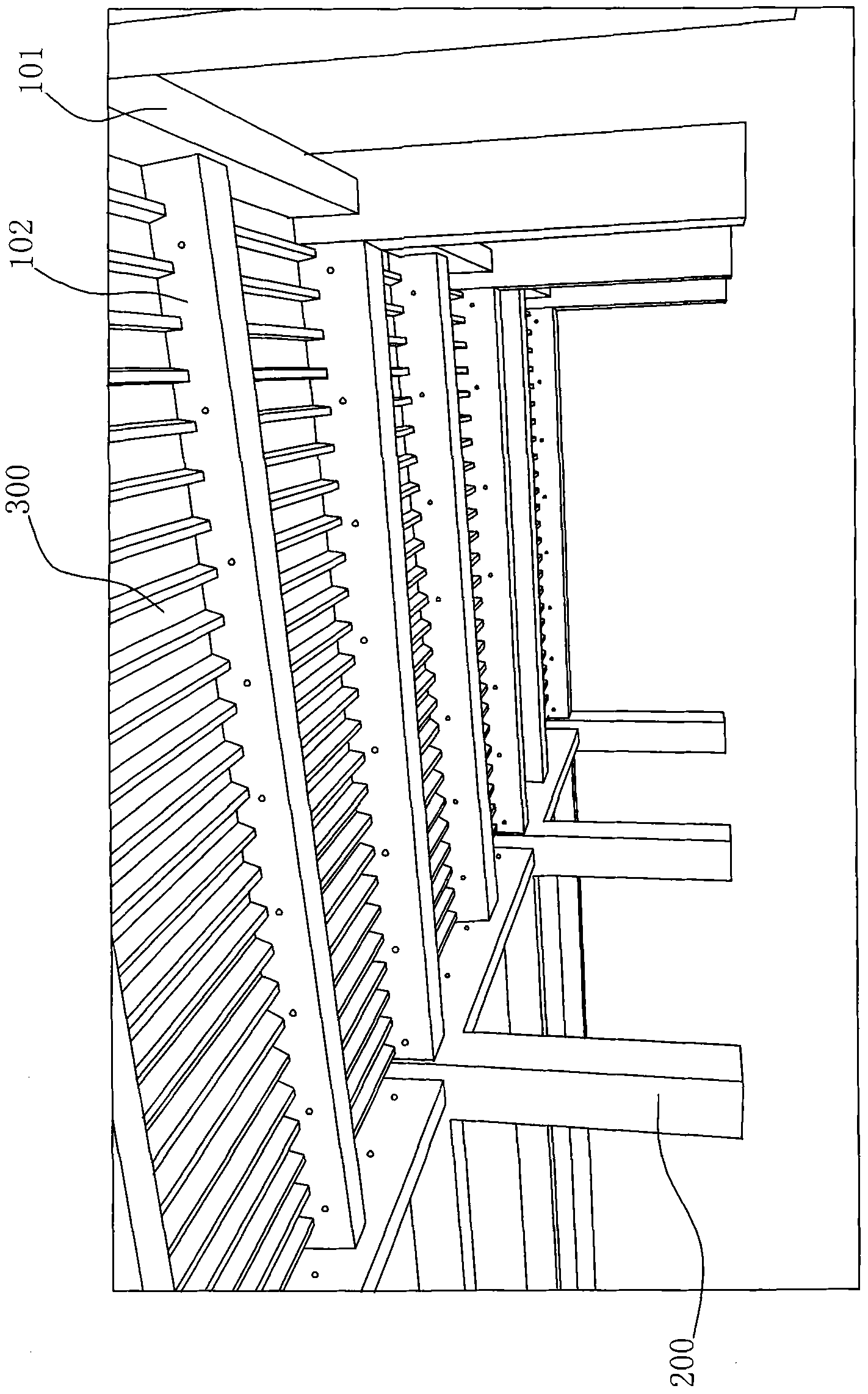 Reinforced concrete prefabricated integrally-cast building structure system and construction method thereof