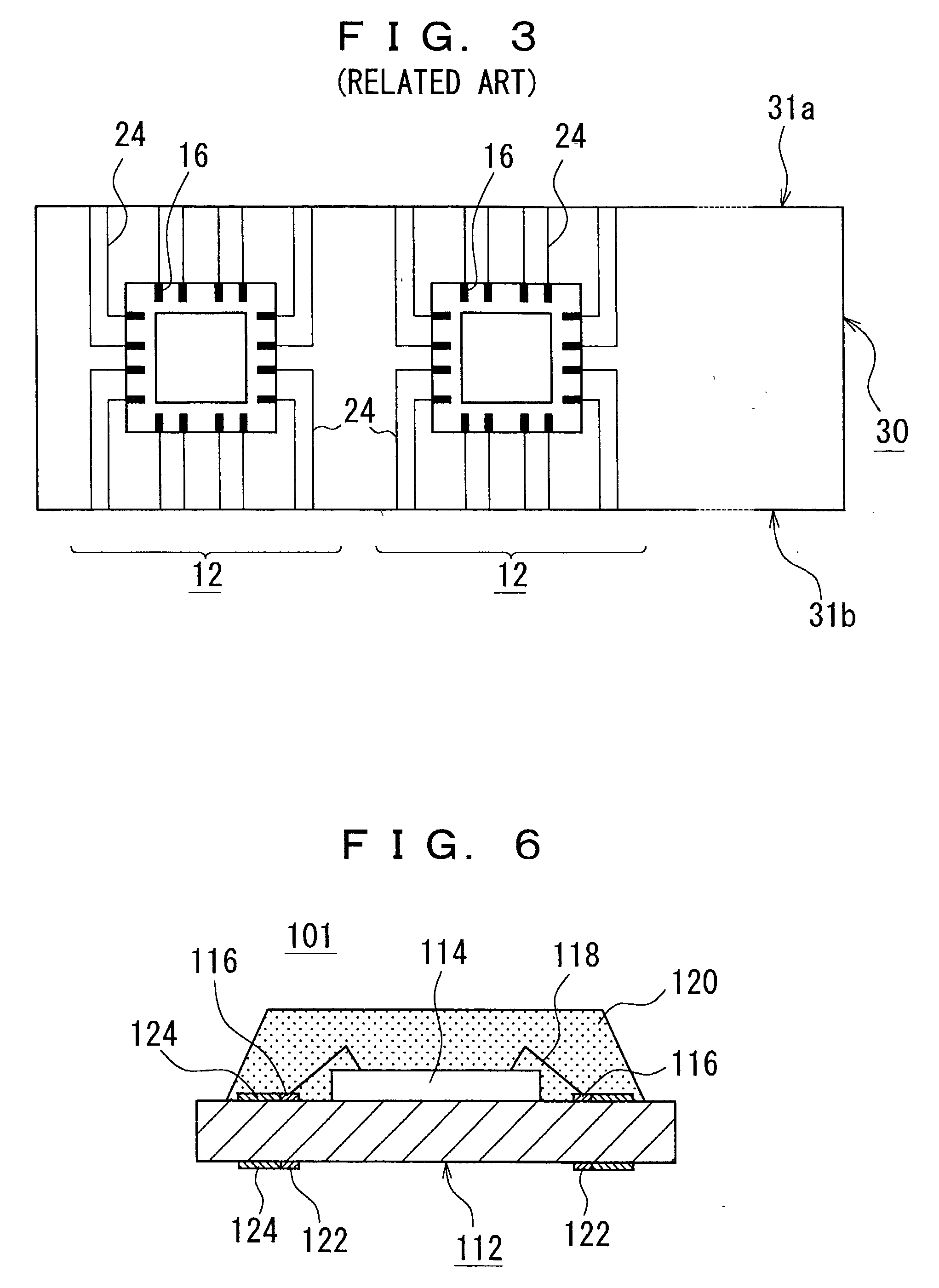 Substrate for semiconductor device, manufacturing method thereof, semiconductor device, and frame main body