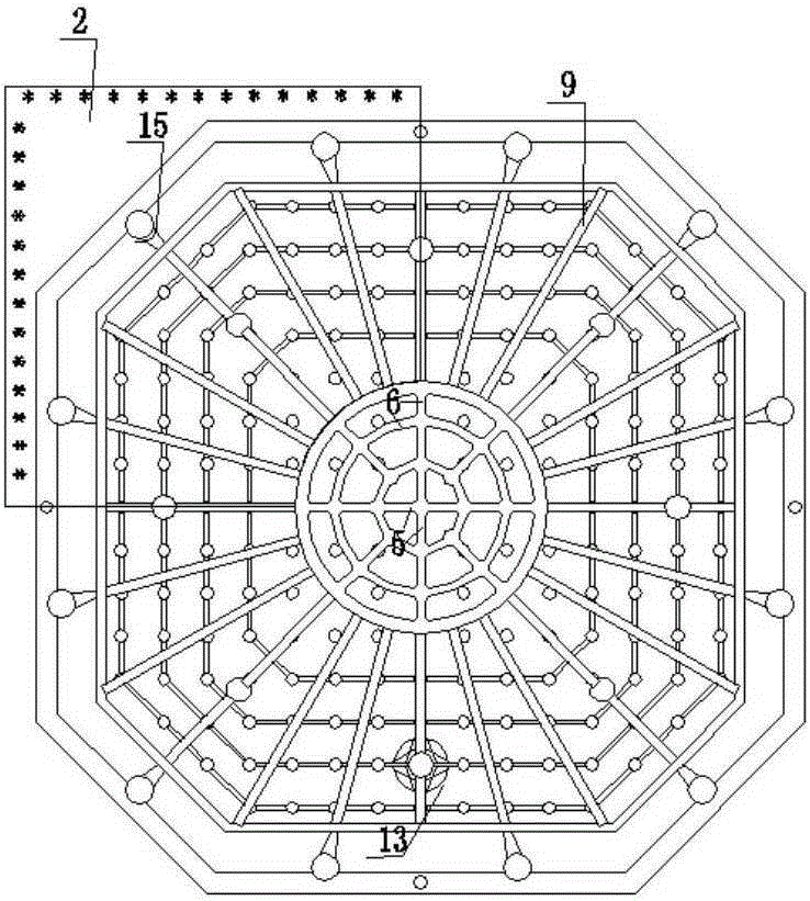 Casting method for extension tabletop of vibration instrument