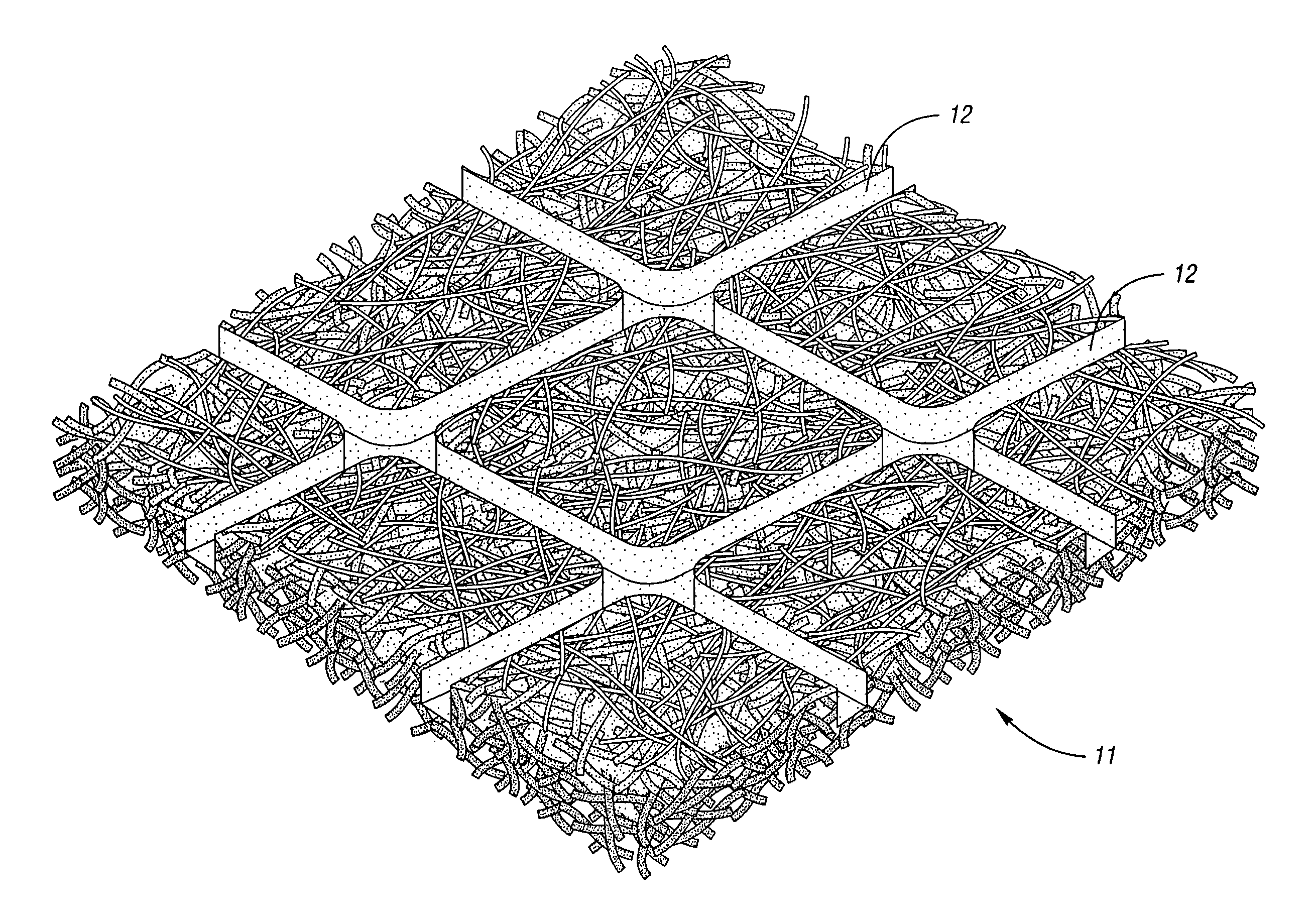 Netless fiber mulch mats bound with bicomponent fibers