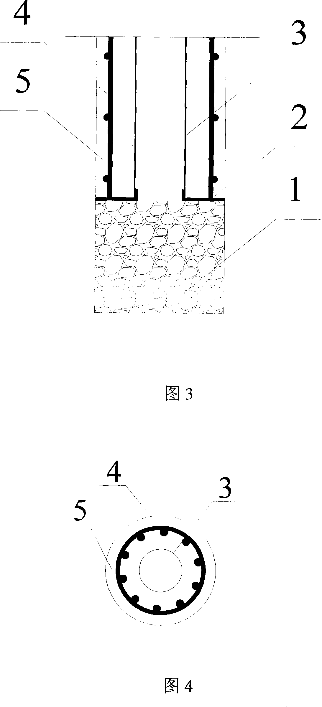 Integration method of lagging pile and dewatering well for foundation ditch support