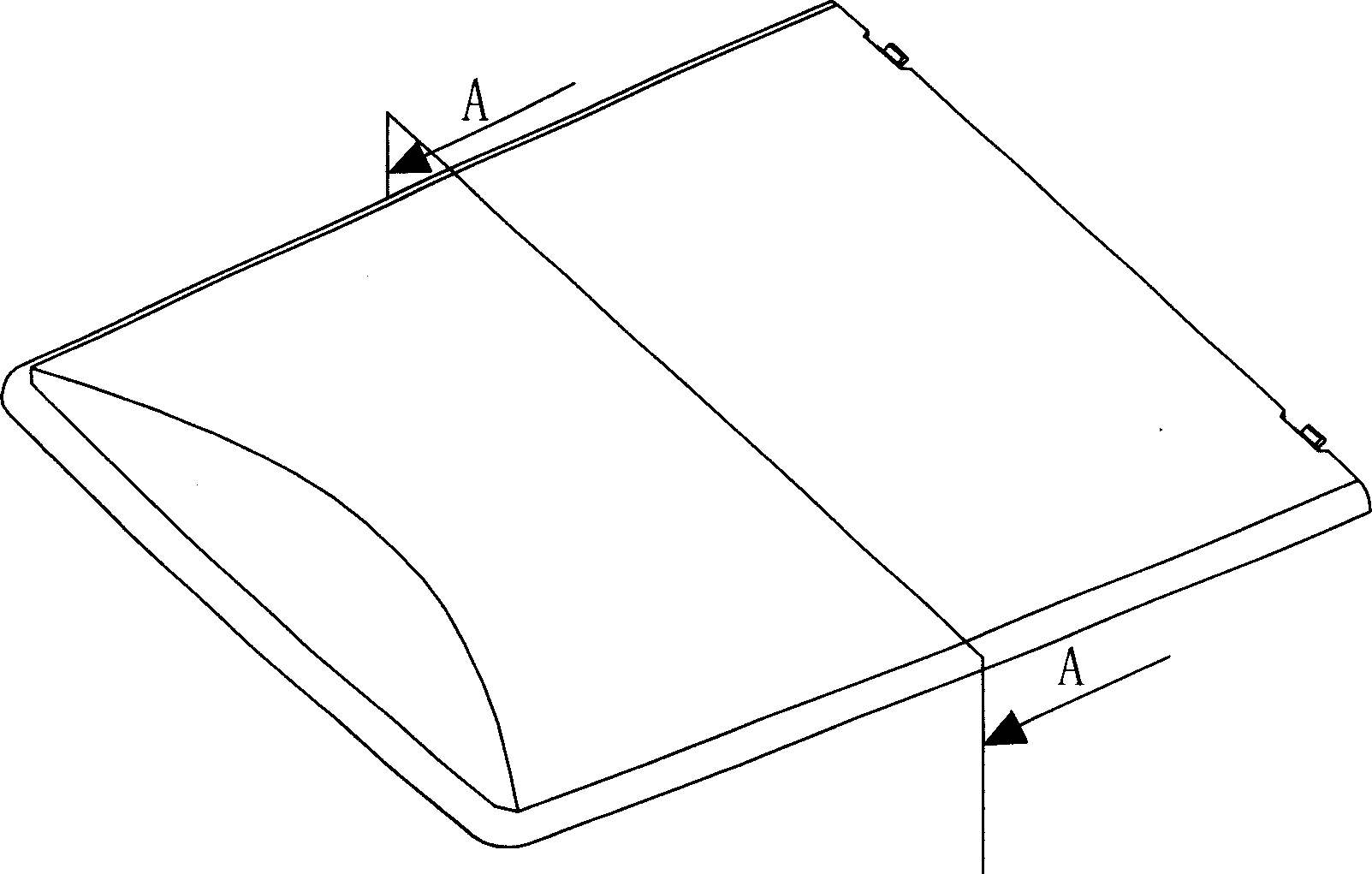Enclosed pickup automobile tank and tank cover assembly